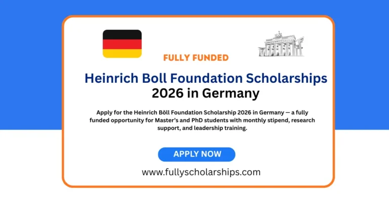 Heinrich Boll Foundation Scholarships 2026 in Germany