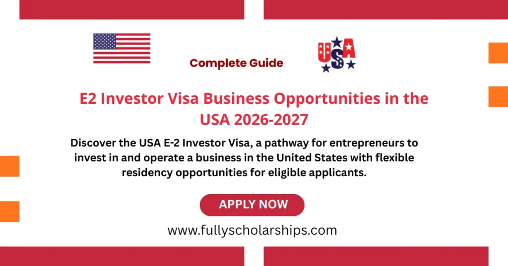 E2 Investor Visa Business Opportunities in the USA 2026