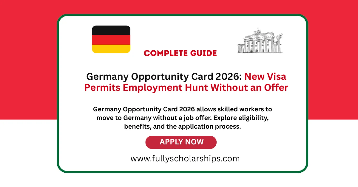 Germany Opportunity Card 2026 New Visa Permits Employment Hunt Without an Offer