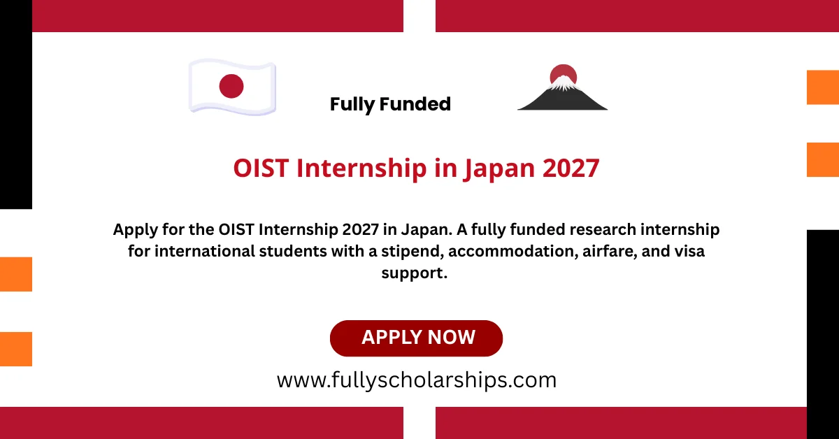 OIST Internship in Japan 2027