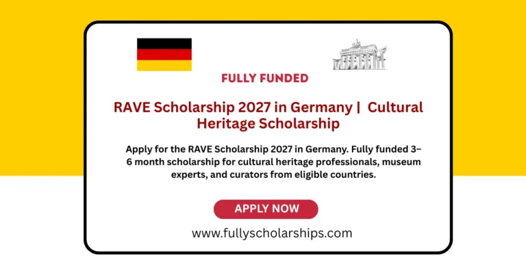 RAVE Scholarship 2027 in Germany