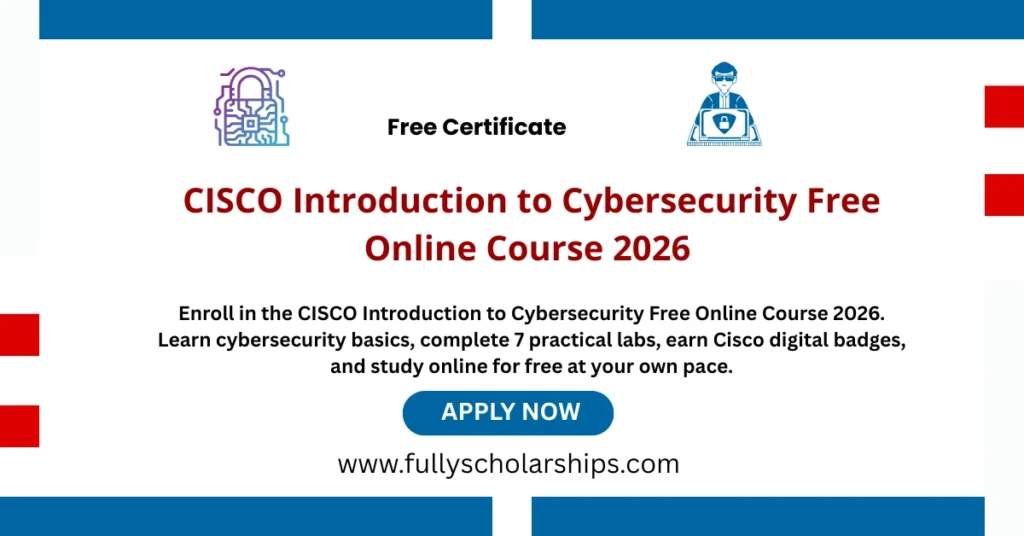 CISCO Introduction to Cybersecurity Free Online Course 2026