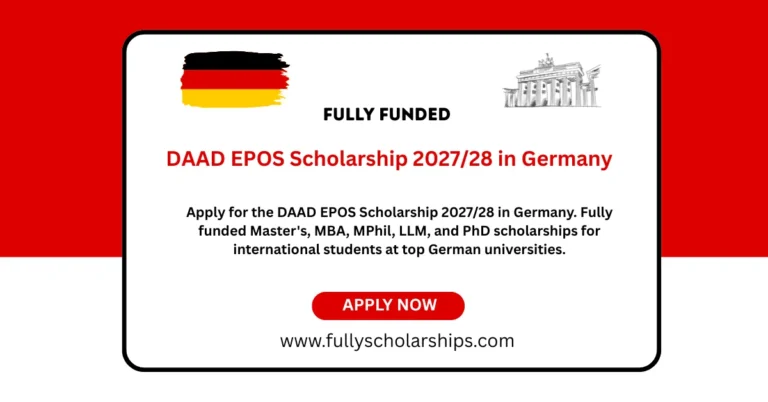 DAAD EPOS Scholarship 202728 in Germany