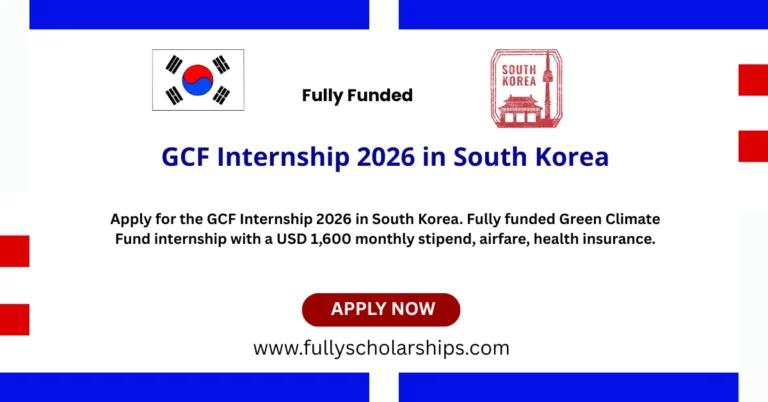 GCF Internship 2026 in South Korea