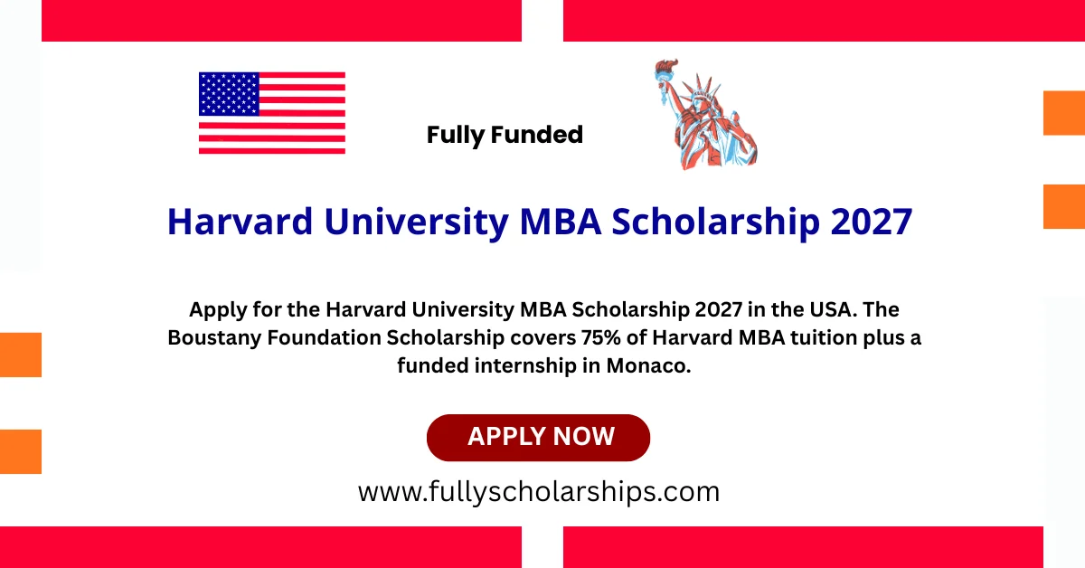 Harvard University MBA Scholarship 2027 in the USA