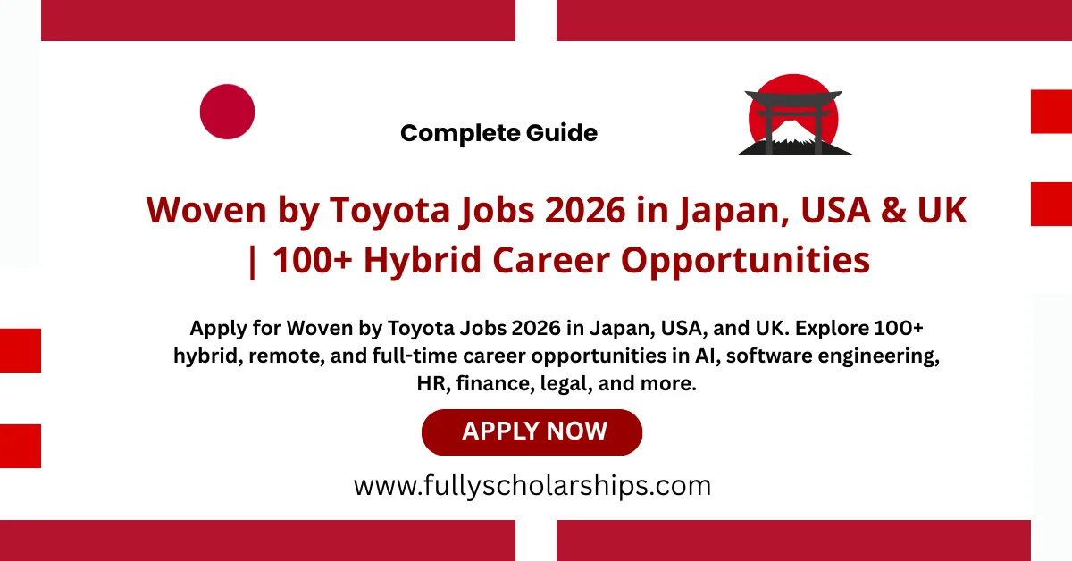 Woven by Toyota Jobs 2026 in Japan, USA & UK